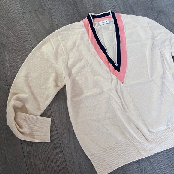 Sandro Wool and cashmere sweater T2/M - Picture 7 of 12